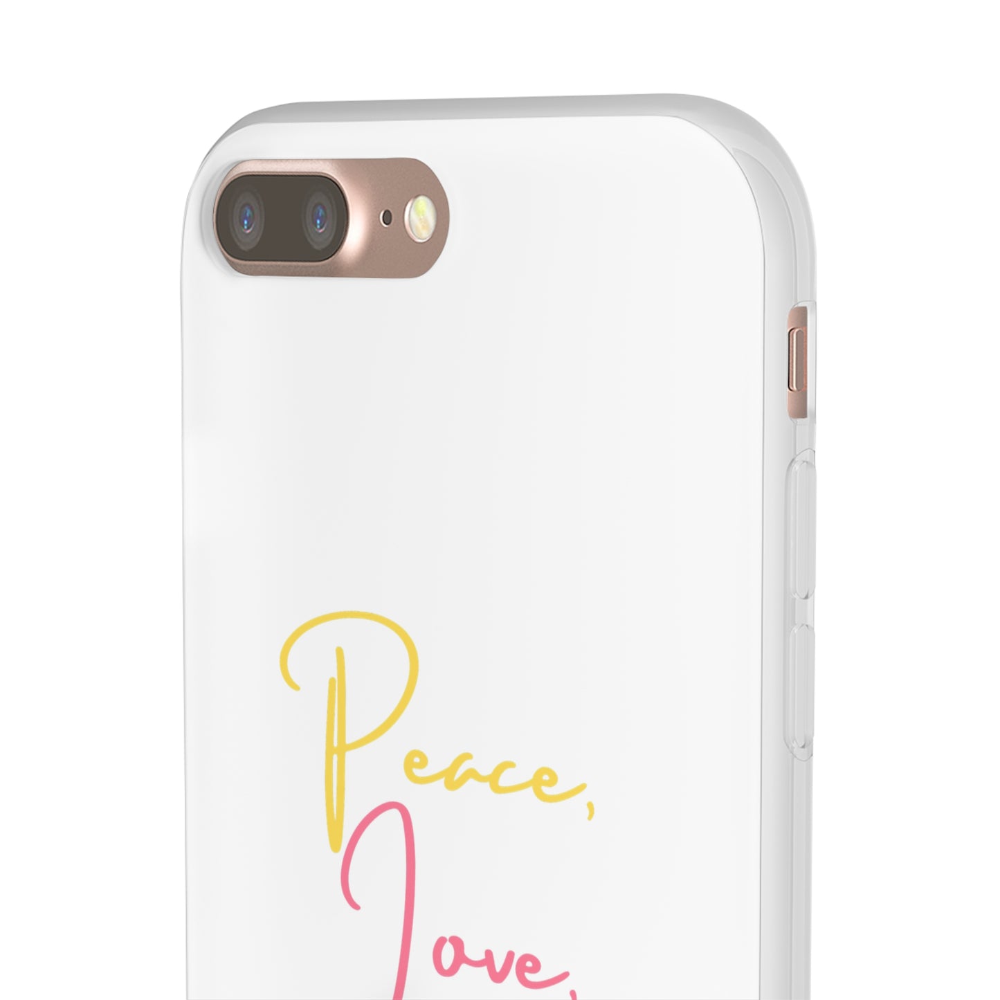 Peace, Love, & Podcasts Phone Case - Colorful Print