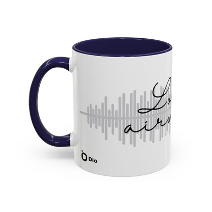 Love is in the Airwaves Accent Coffee Mug, 11oz