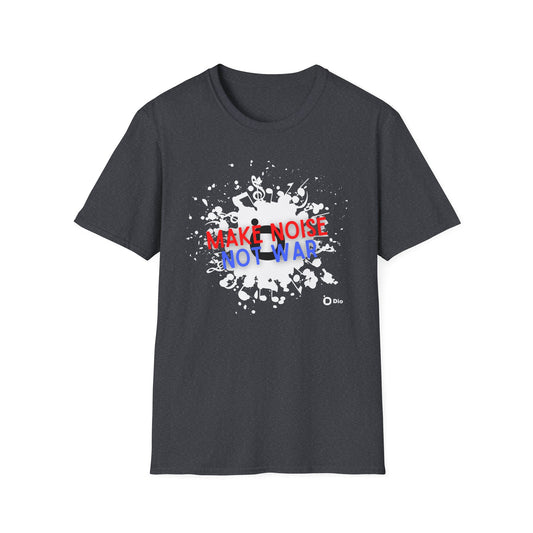 Make Noise Not War Unisex Softstyle Cotton Tee