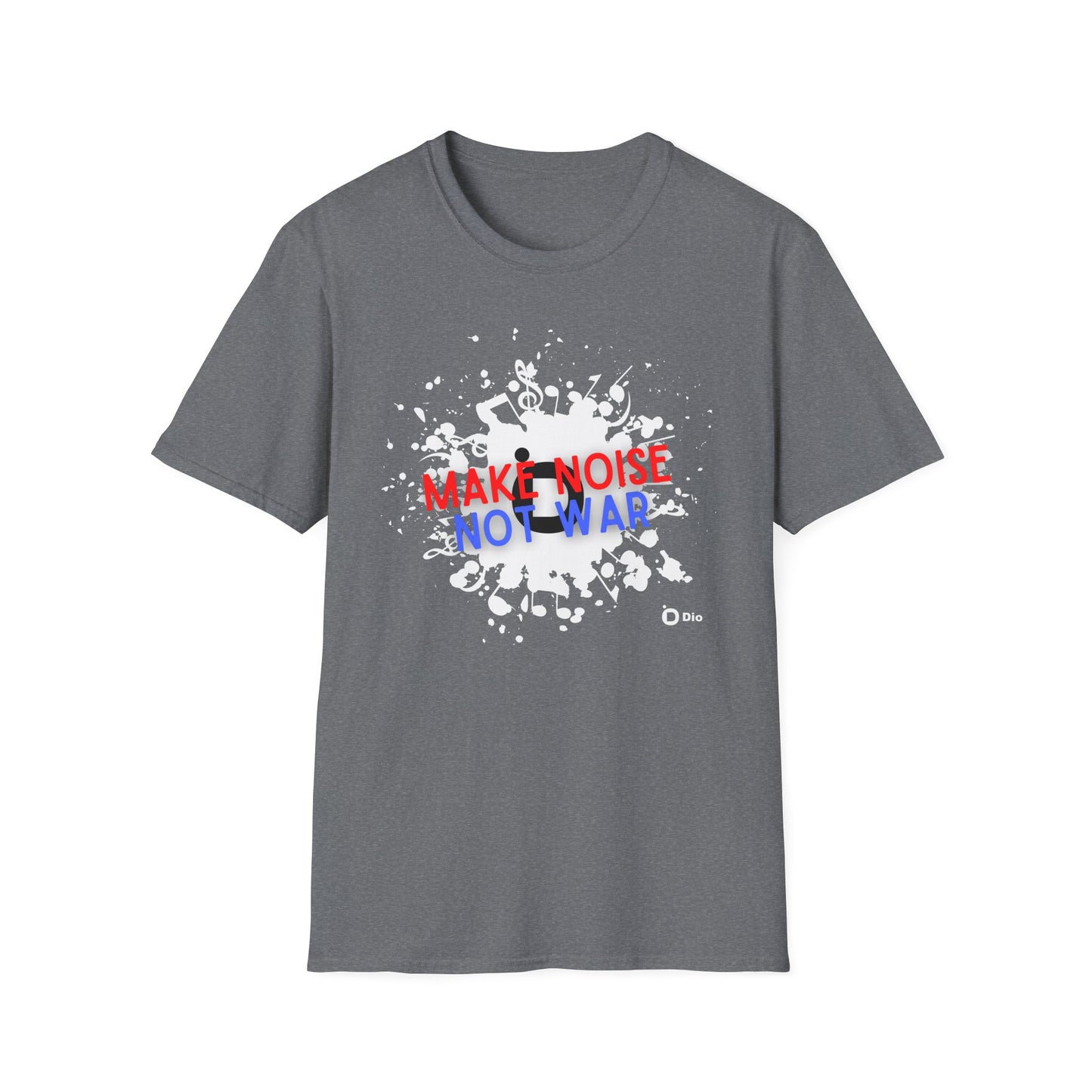 Make Noise Not War Unisex Softstyle Cotton Tee