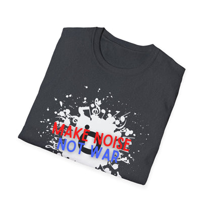 Make Noise Not War Unisex Softstyle Cotton Tee