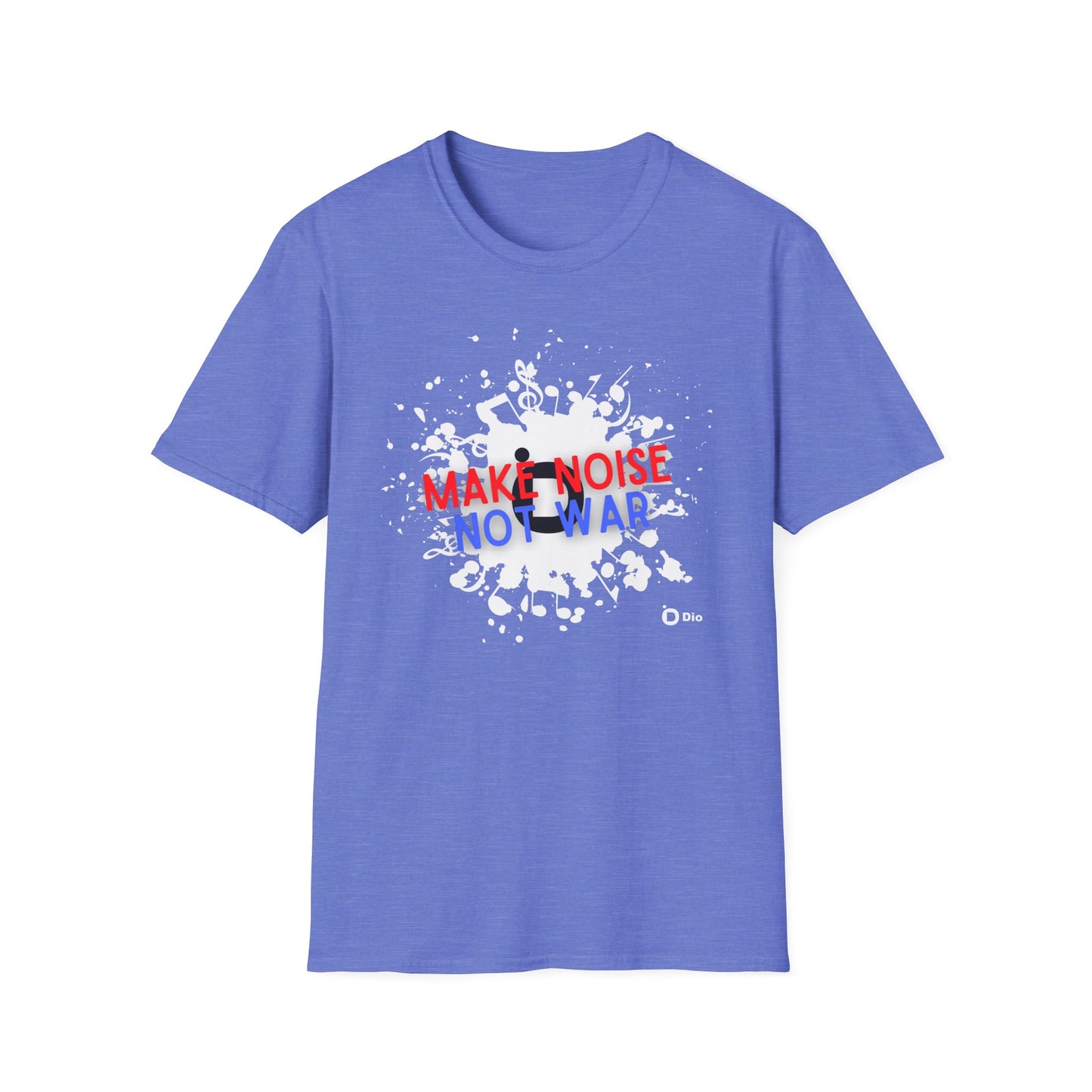Make Noise Not War Unisex Softstyle Cotton Tee