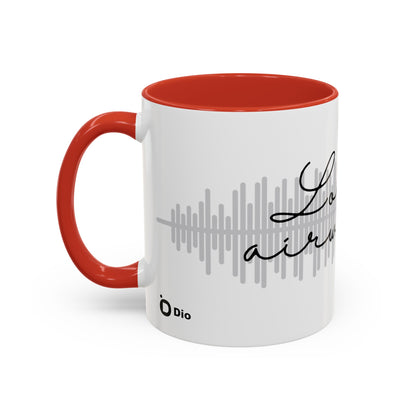 Love is in the Airwaves Accent Coffee Mug, 11oz