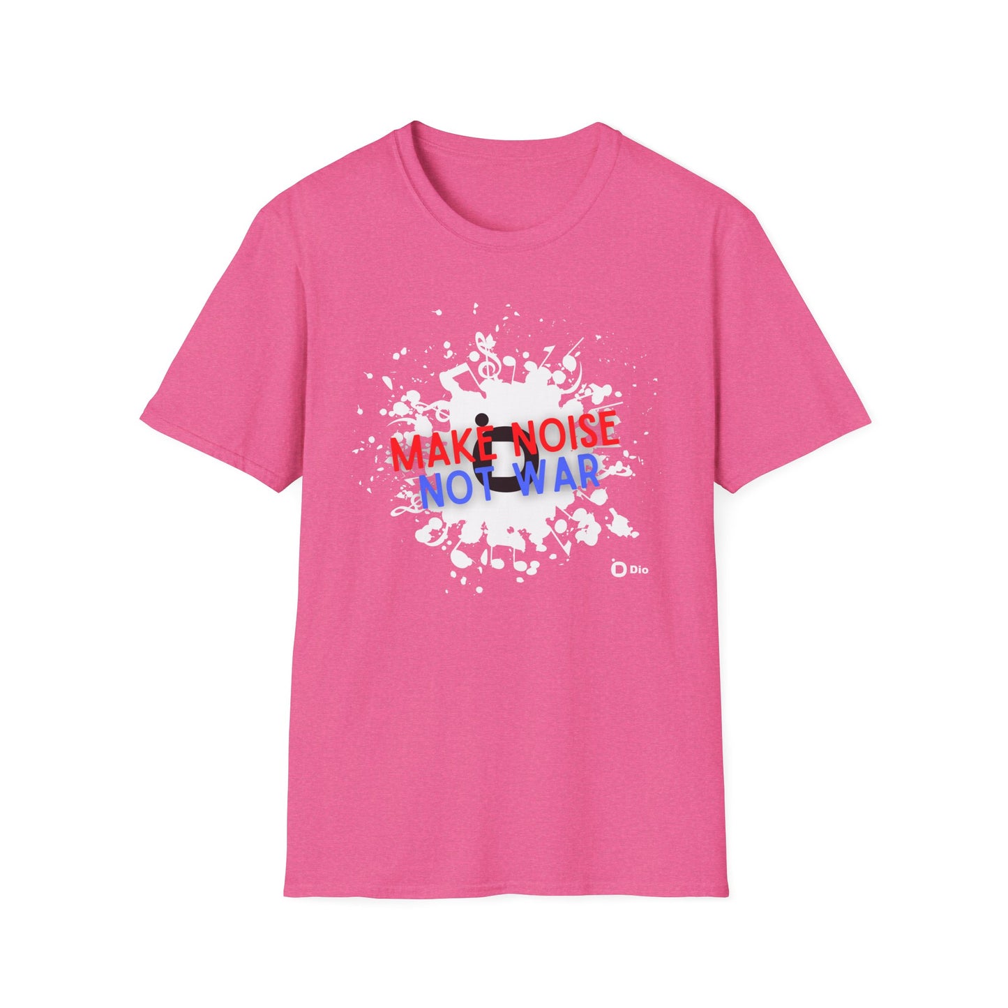 Make Noise Not War Unisex Softstyle Cotton Tee