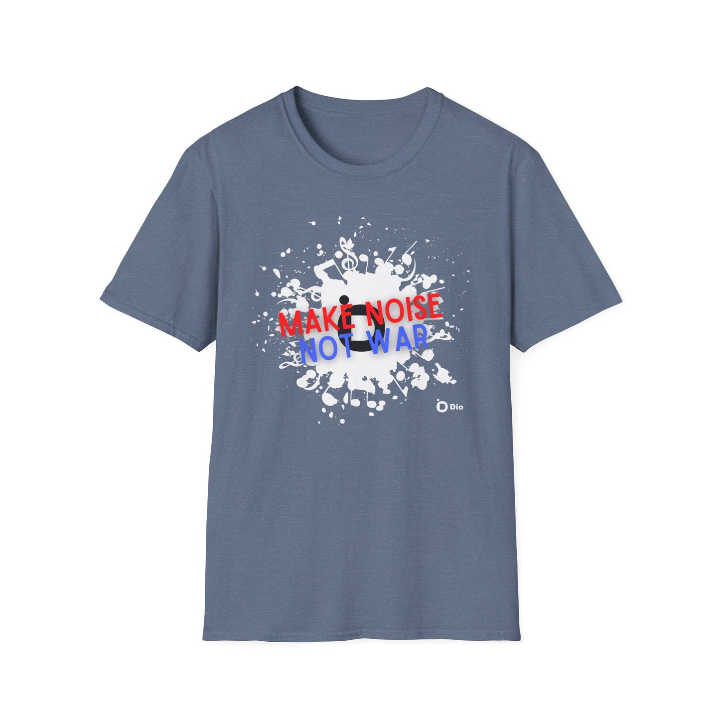 Make Noise Not War Unisex Softstyle Cotton Tee
