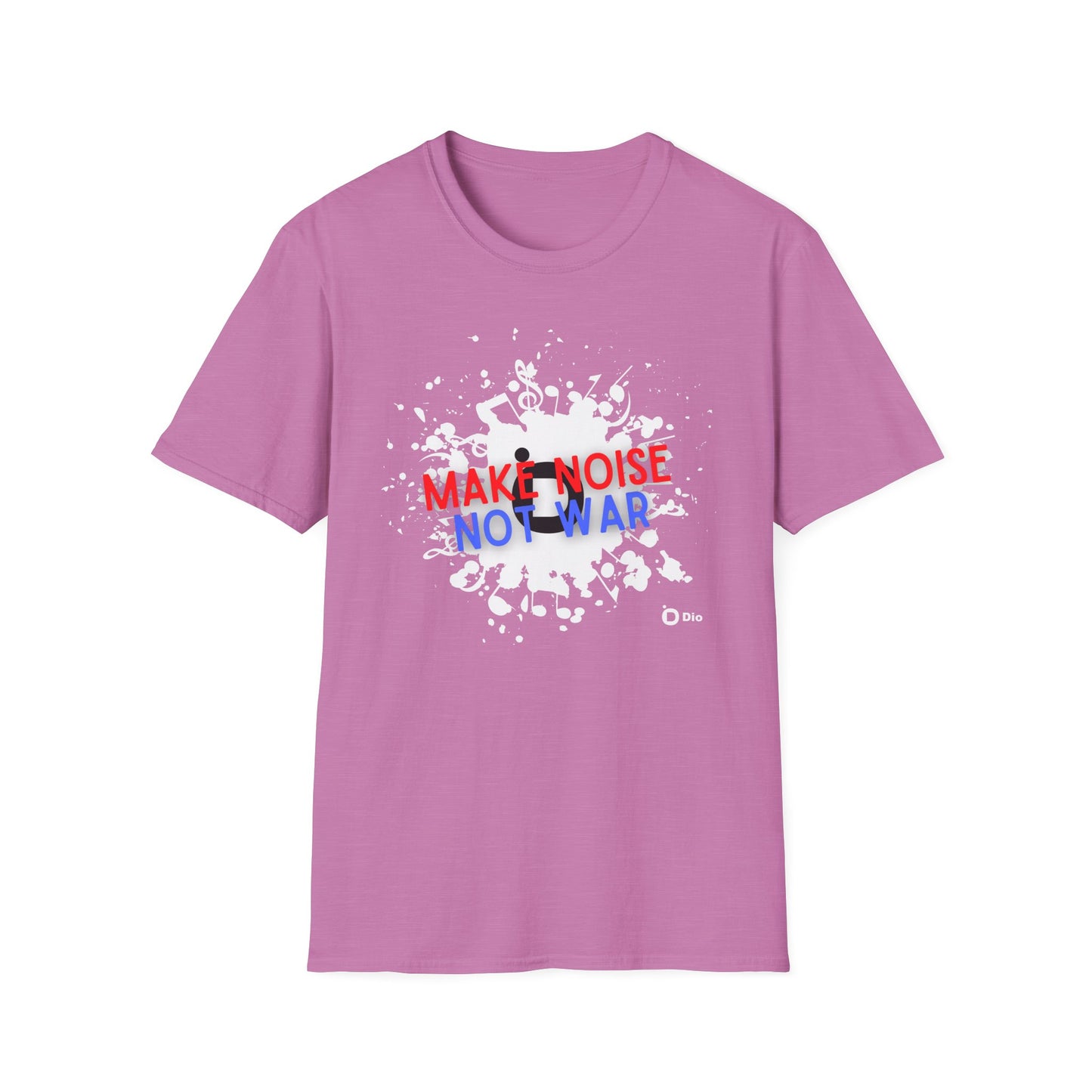 Make Noise Not War Unisex Softstyle Cotton Tee