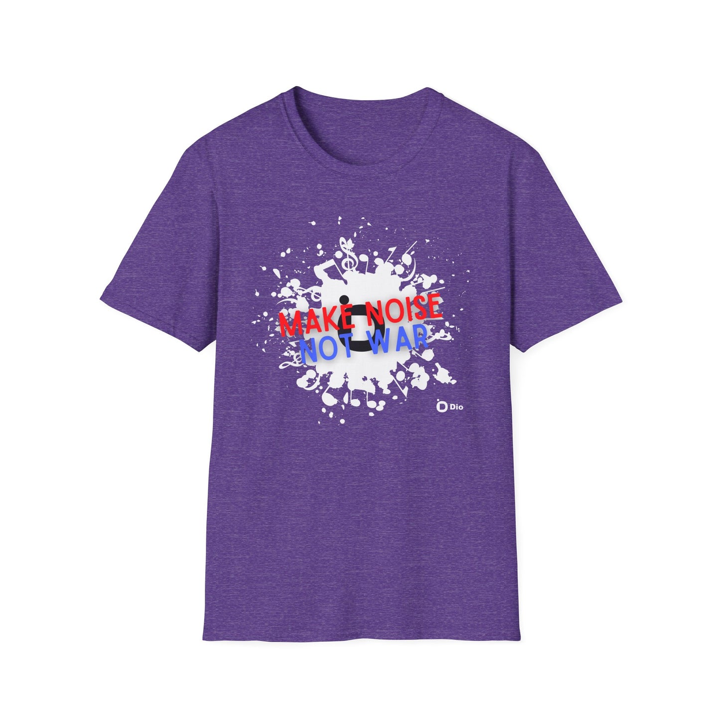 Make Noise Not War Unisex Softstyle Cotton Tee