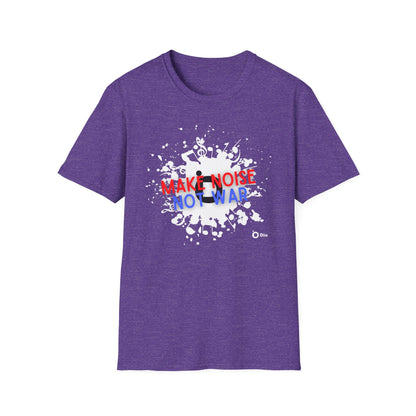Make Noise Not War Unisex Softstyle Cotton Tee