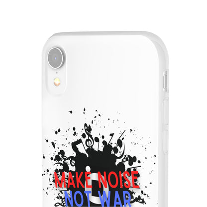 Make Noise Not War Phone Case - White