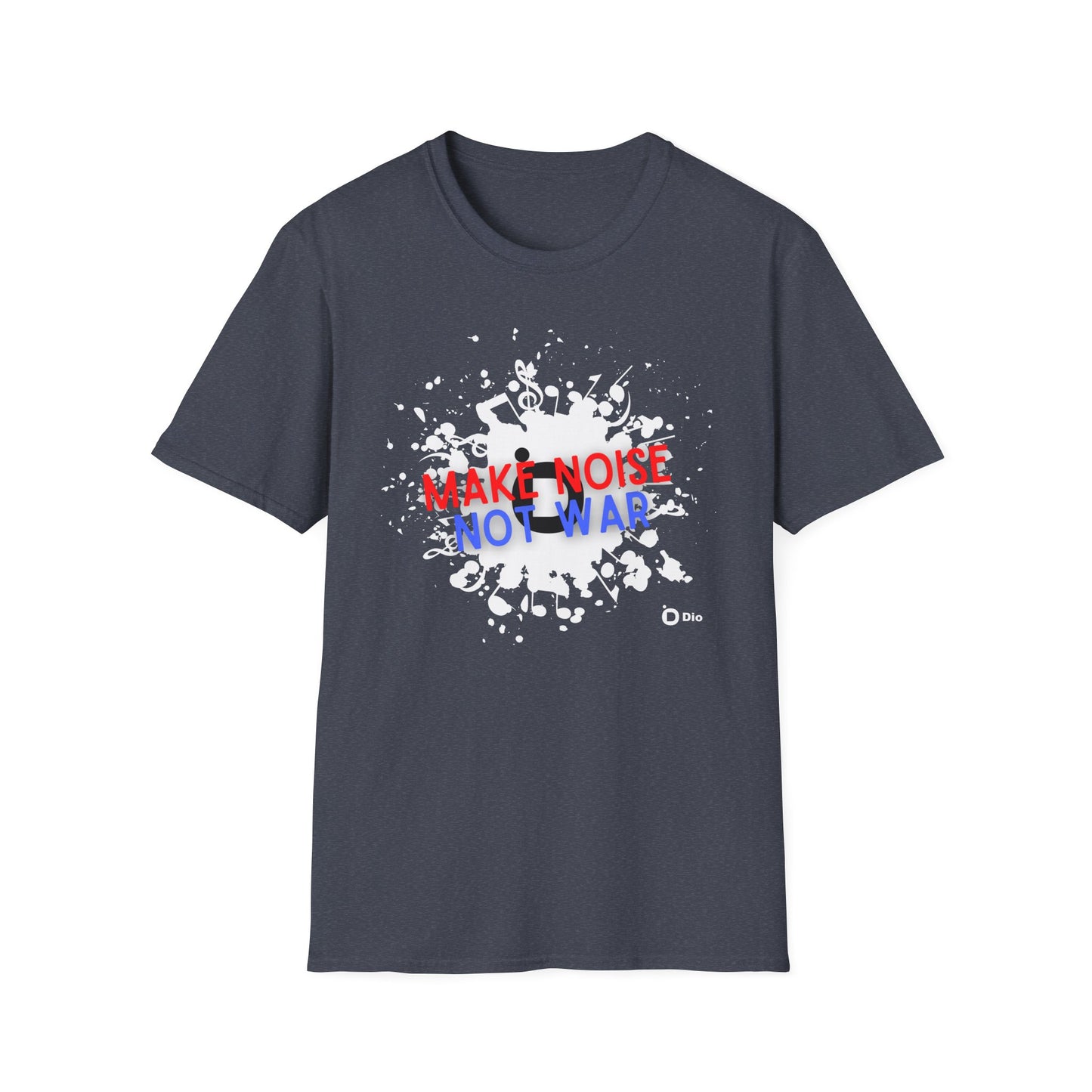 Make Noise Not War Unisex Softstyle Cotton Tee