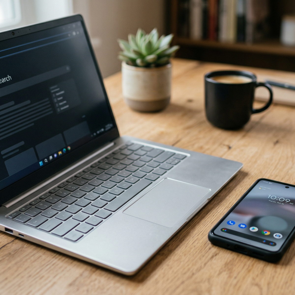 Setting up via Android or Windows