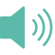 Sound from speaker icon